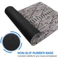 thumbnail image 6 of Long Mouse Pads for Desk,Black Geometric Diamond Striped Pattern Desk Mats on Top Of Desks, Desk Mouse Pad Extra Large with 3mm Non-Slip Base and Stitched Edge for Gaming,Office,Work,Home 47.3"x23.6", 6 of 6