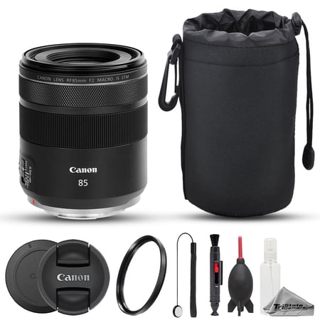 Canon RF 85mm f/2 Macro IS STM Lens - 7pc Care Kit (International Version)