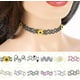 thumbnail image 3 of 24 Pieces Elastic Necklace,stretch Tattoo Choker Chain Rainbow Bracelet Vintage Rubber Tattoo Necklace Henna Choker -ys, 3 of 5
