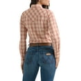 thumbnail image 3 of Wrangler® Women's Long Sleeve Western Snap Plaid Shirt, Sizes S-3XL, 3 of 5