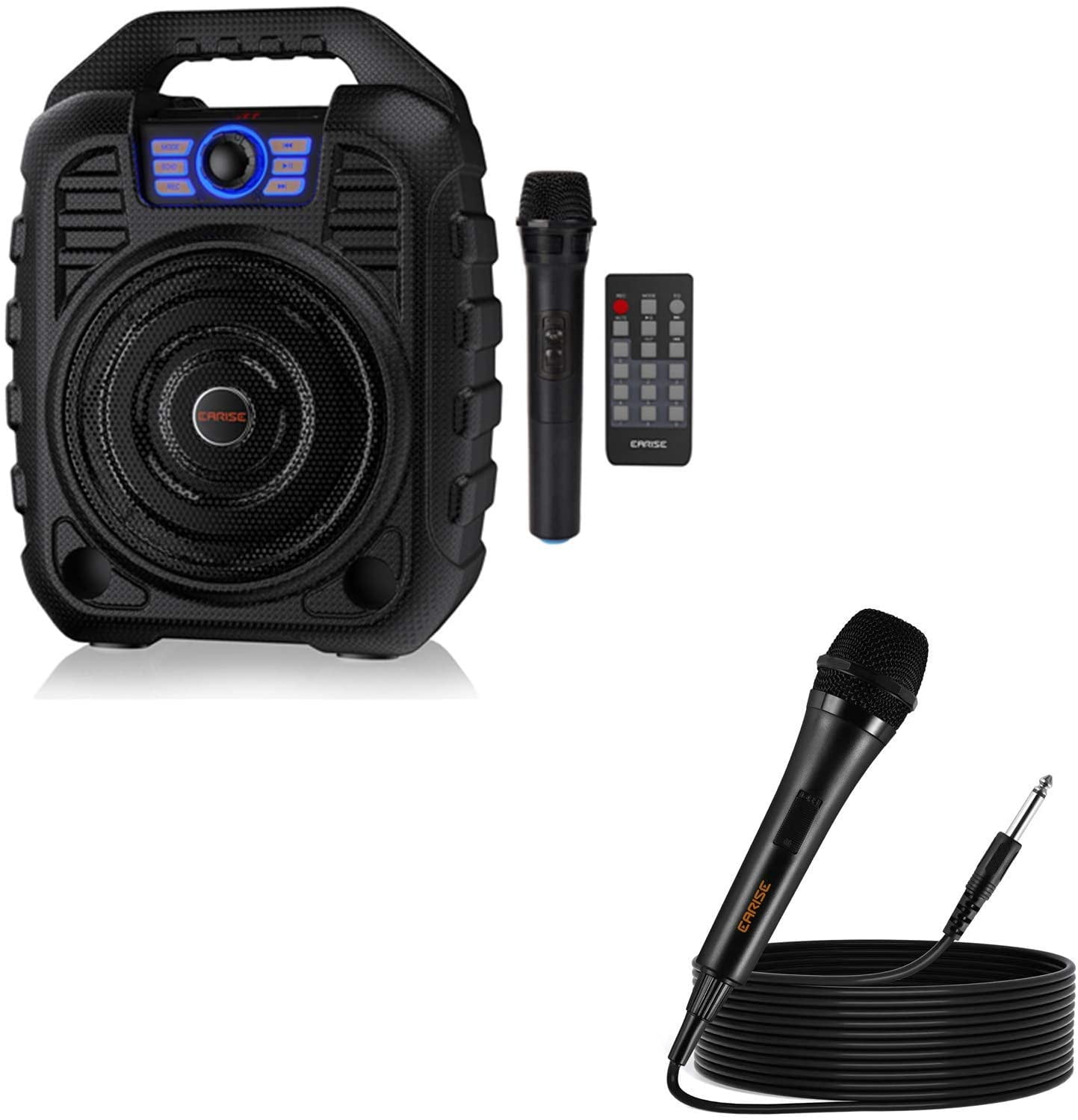 EARISE T26 Portable Karaoke Machine Bluetooth Speaker with Wireless