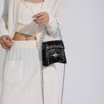 thumbnail image 2 of Bolso de hombro retro para mujer, bandolera vintage punk, bandolera cuadrada (negro) Sywqhk Para Estrenar, 2 of 7