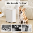 thumbnail image 5 of KSSKSS 1.6 Gallon/6L Small Bathroom Steel Step Trash Can, Soft-Close Lid & Fingerprint-Proof, Slim Wastebasket for Narrow Spaces (White), 5 of 8