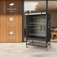 thumbnail image 6 of KNUTI Universal Bird Cage Cover Small Animal Good Night Blackout 51" x 38" x 23.5" Inch  - Black, 6 of 6