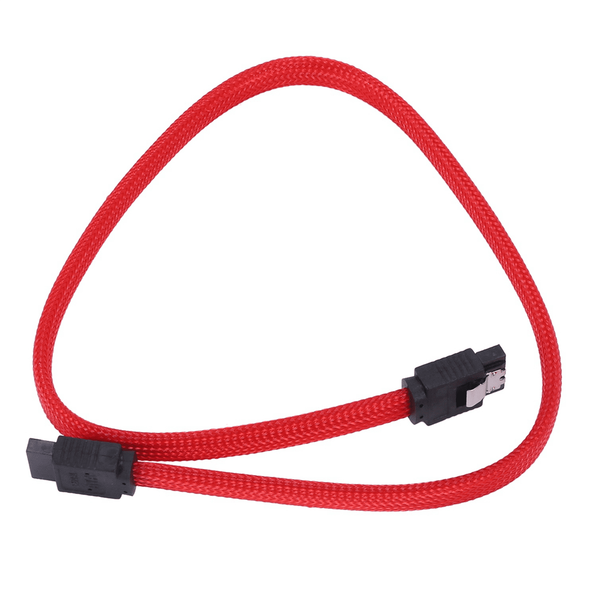 20pcs 50CM 3.0 III SATA3 7Pin 6Gb/S SSD Cables HDD Hard Disk Data Cord with Nylon Sleeved Premium Version