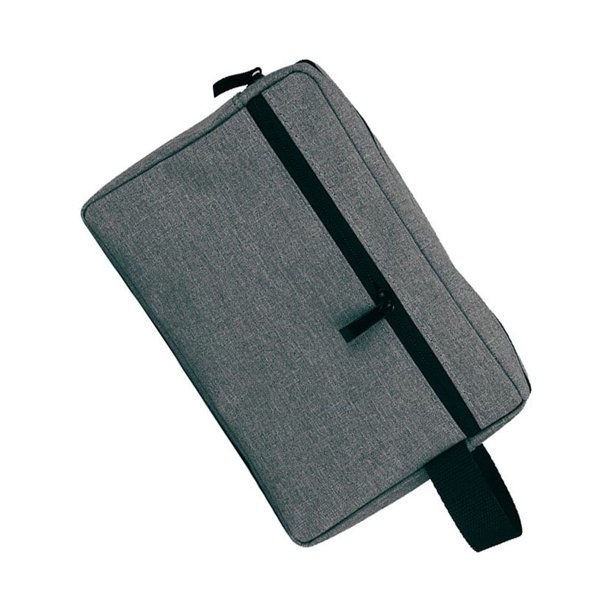 Naiovety Neceser de viaje para hombre, estuche con cremallera, capacidad para mujer, bolsas de maquillaje cosmético, organizador impermeable, Almacenamiento y organización del hogar Gris oscuro