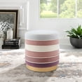 thumbnail image 2 of Nicole Miller New York Zerona Velvet Ottoman, Blush, 2 of 10
