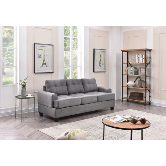Antique Gray Sofa - Small Space Seating, Living Room Couch, Modern Design