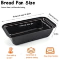 thumbnail image 4 of LIMICAR Loaf Pan, 3-Piece Nonstick Bread Pan for Baking,8x4 In Carbon Steel Bread Loaf Pan, Oven-Safe, Easy Clean, Perfect for Homemade Bread and Pound Cakes, 4 of 11