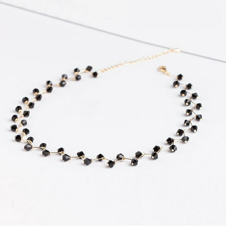 Fashion Jewelry Woman Simple Black White Beads Initial Necklace Handmade Choker  Necklace Beads For Jewelry Making XL984 - Price history & Review, AliExpress Seller - ZuoWen Official Store