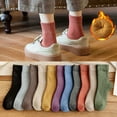 thumbnail image 2 of Calcetines de mujer de media caña, calcetines de invierno de rizo para mujer, calcetines de luna engrosados, calcetines de invierno para niña, 2 of 6