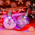 thumbnail image 5 of 6 piezas de bolas de Navidad LED transparentes para colgar adornos de bolas para árbol de Navidad, decoraciones para fiestas de cumpleaños y bodas, 5 of 5