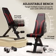 thumbnail image 3 of CoSoTower Adjustable Weight Bench, Foldable Workout Bench with Multi-Angle Seat and Back, Flat or Incline Bench for Home Gym, 3 of 7