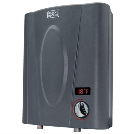 BLACK+DECKER 11 kW Self-Modulating 2.35 GPM Electric Tankless Water Heater, Point of Use hot water heater