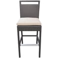 thumbnail image 3 of Hawthorne Collections 29" Patio Bar Stool in Brown and Beige, 3 of 9