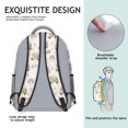 thumbnail image 5 of School Bus and Checker Pink Pattern Backpack for School, Cute School Bag with Adjustable Shoulder Straps and Padded Back, 15.3"x11"x6.7", 5 of 5