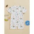 thumbnail image 4 of BemeyourBBs Toddler Baby Boy Girl One Piece Swimsuit Newborn Whale Turtle Swimsuits UPF 50+ Rash Guard Zipper Swimwear Short Sleeve Summer Beach Bathing Suit, 4 of 9