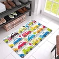 thumbnail image 3 of MKHERT Funny Cartoon Cars Trucks Buses and Emergency Vehicles Doormat Rug Home Decor Floor Mat Bath Mat 30x18 inch, 3 of 3