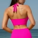 thumbnail image 3 of WILLBEST Traje de Baño Mujer Corto Bikini de Baño de Cuello Alto para Mujer, 3 of 6