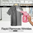 thumbnail image 5 of Kensie Handheld Garment Steamer, 700W Lightweight and Portable Steamer for Clothes, Pink, 5 of 7