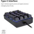 thumbnail image 4 of Motospeed Numeric Keypads, Keyboard USB Wired Numeric Mechanical Keyboard 21 Keys Blue Backlight, OUTEMU Red Switch for Laptop/Cashier Desk/Bank/Stock Exchange, 4 of 8