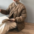 thumbnail image 1 of Chaqueta de algodón Lingge, chaqueta corta de pan para mujer, chaqueta de algodón con plumón, chaqueta de algodón sin cuello, 1 of 5