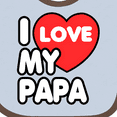 thumbnail image 4 of Inktastic I Love My Papa Boys or Girls Baby Bib, 4 of 4