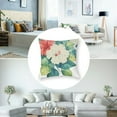 thumbnail image 5 of Indoor/Outdoor Floral Print Poly Filled Throw Pillow, Multi, 5 of 7