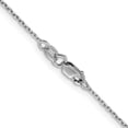 thumbnail image 3 of Auriga Fine Jewelry 14K White Gold 1.25mm Rolo Chain Necklace 20 inch for Women, 3 of 4