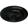 thumbnail image 3 of Ekena Millwork 15 3/4"OD x 1 7/8"P Chester Ceiling Medallion (Fits Canopies up to 2 1/4"), Hand-Painted Jet Black, 3 of 6