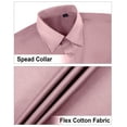 thumbnail image 5 of DEMEANOR Men's Short Sleeve Dress Shirts Casual Button Down Shirt Regular Fit, 5 of 7