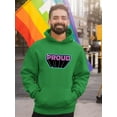 thumbnail image 2 of Proud Purple Glitter Banner Hoodie Men -Smartprints Designs, Male Medium, 2 of 4
