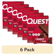 (6 pack) Quest Protein Bar, Chocolate Brownie, 20g Protein, Gluten Free, 4 Count