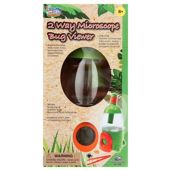 EASTCOLIGHT 20X-30X 2 Way Stereo Microscope for Kids, Bug Biewer for Observing Insects, STEM Science & Educational Toy