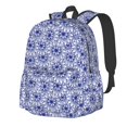 thumbnail image 1 of Disketp Blue And White Flowers Mochila Escolar de Gran Capacidad y Peso Ligero, Mochila de Viaje Ideal para Escuela, Trabajo y Uso Diario, Cómoda y con Estilo, 1 of 8