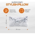 thumbnail image 5 of Cheer Collection Shaggy Long Hair Throw Pillows - Super Soft and Plush Faux Fur Lumbar Accent Pillows - 12 x 20 - Set of 2, 5 of 8