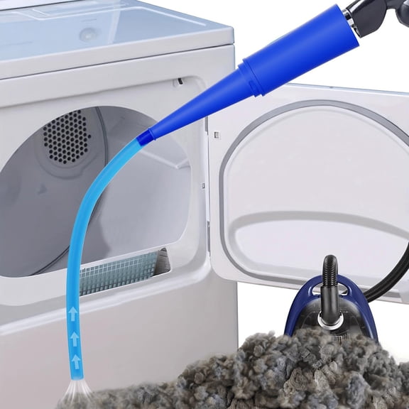 TSV Dryer Vent Cleaner Kit, Dryer Vent Cleaning Lint Remover, Vacuum Hose Attachment Compatible with Most Vacuum Cleaners