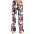 thumbnail image 2 of Womens Lounge Pants Halloween Pumpkin Print Elastic Waist Comfy Pjs Casual, 2 of 5