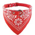 thumbnail image 2 of Moda Perro Bandana Collar Perro Collar Niño Bandana Mediana Cachorro Bandana Con Collar Para Perros - Rojo - M, 2 of 5