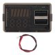 thumbnail image 2 of Medidor De Batería Digital Monitor RV Pantalla De Voltaje De Memoria De Apagado 8-30 V Con 2 Puertos USB, Adecuado Para Barcos De Motocicletas De Automóviles Marinos, 2 of 7
