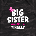 thumbnail image 4 of Inktastic Big Sister Finally with Bow and Arrow Girls Baby Bodysuit, 4 of 5