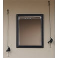 thumbnail image 5 of Kira Home Revel Metropolis 30"x 24" Large Modern Rectangle Metal Frame Beveled Mirror + Industrial Bronze Finish, 5 of 7