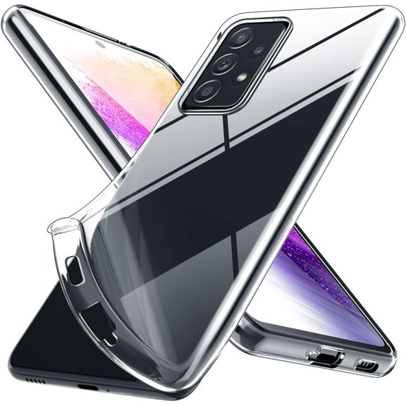 Crystal Clear Samsung Galaxy A73 Case.Soft Slim Fit Transparent Plastic TPU Protective Silicone Cover Phone Case for Samsung A73 [Scratch-Resistant] [Slim Thin & Comfort Grip] [Shockproof]