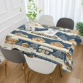 thumbnail image 2 of Yayeee Tablecloths 60" x 90" Rectangle Wrinkle Resistant Party Table Cover, Winter Village, 2 of 8