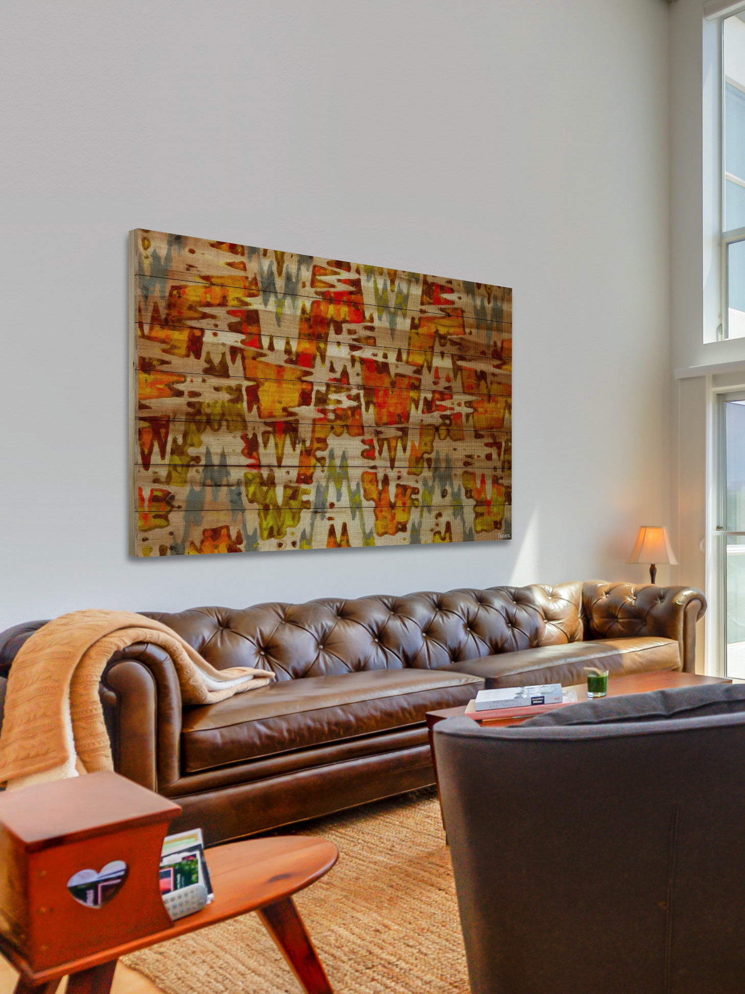 Parvez Michel Inc Parvez Taj - Norwegian Wood Painting Print on Natural Pine Wood