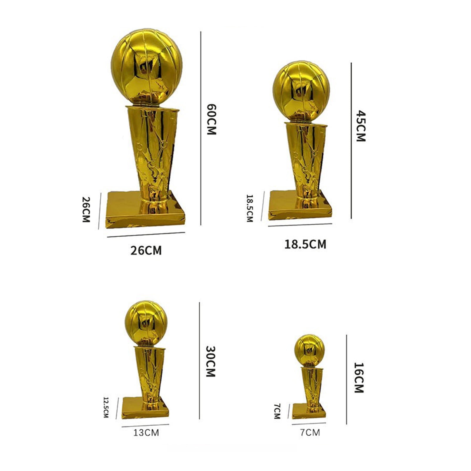 Golden State Replica Basketball Champion Larry O'Brien Trophy,  Sport Fans Hand Crafts Souvenir Award Model Cup Fans Gift,Gold