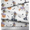thumbnail image 3 of Soimoi Rayon Fabric Magic Potion,Bat & Witch Halloween Print Fabric by The Yard 42 Inch Wide, 3 of 3