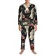 thumbnail image 3 of Fotbe Vintage Sunflower Cow Pijama de Hombre con Estampado de Manga Larga, Conjunto de 2 Piezas, Ropa de Dormir Suave y Cómoda con Bolsillos-Medium, 3 of 7