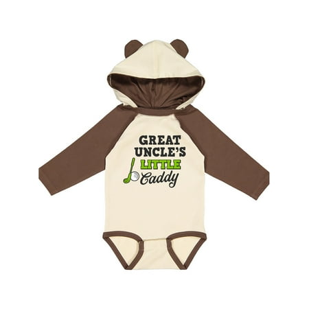 

Inktastic Great Uncles Little Caddy with Golf Club and Ball Gift Baby Boy or Baby Girl Long Sleeve Bodysuit