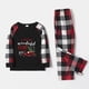 thumbnail image 2 of Pijamas navideños a juego para la familia, conjunto de pijamas a cuadros negros, es la época más maravillosa del año, 2 of 3
